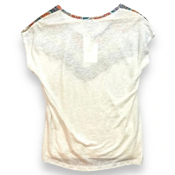 NWT Joie Nasa Linen Printed Top - Picture 5 of 5